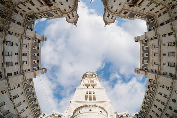 Philadelphia City Hall looking up from the Courtyard