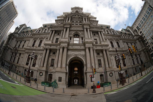 Philadelphia City Hall taken from Broad street looking north