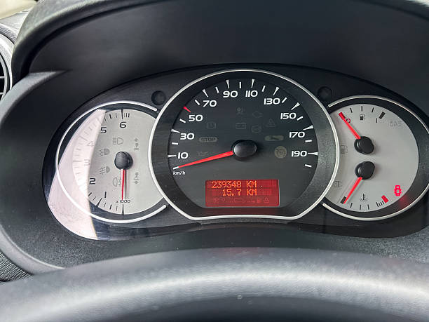 istock The Vehicle Dashboard Display features a Speedometer along with various Warning Indicators that communicate essential information about the vehicles performance and status while driving safely 2254188824