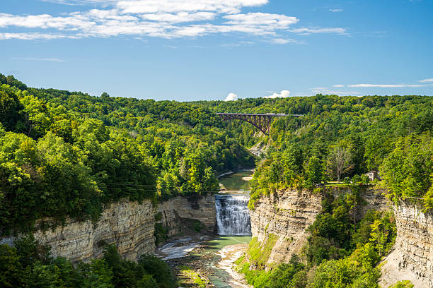 istock Scenic gorge and waterfalls in Letchworth State Park 2254192995