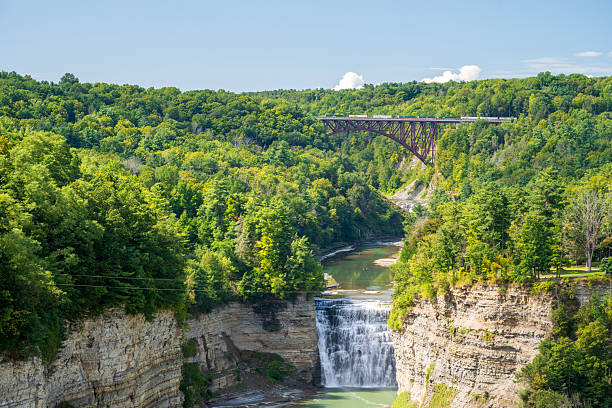 istock Scenic gorge and waterfalls in Letchworth State Park 2254192997
