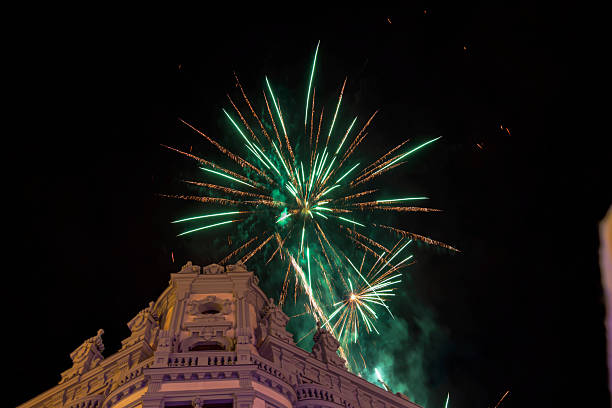 istock Pov watching the fireworks at the Christmas lighting ceremony 2254194357