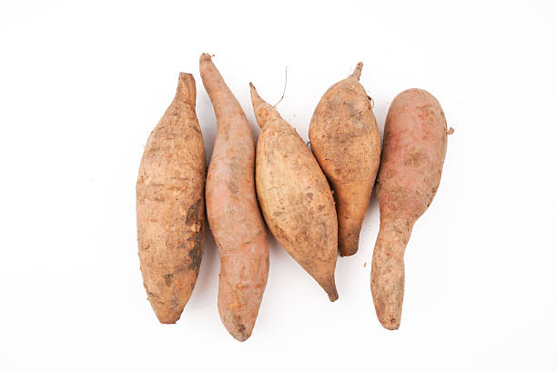istock Sweet potatoes isolated on white background representing fresh root vegetables, natural farm produce, healthy food ingredient, and everyday cooking staple in clean minimal presentation. 2254197329