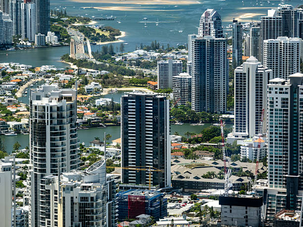 Gold Coast City aerial view, Australia