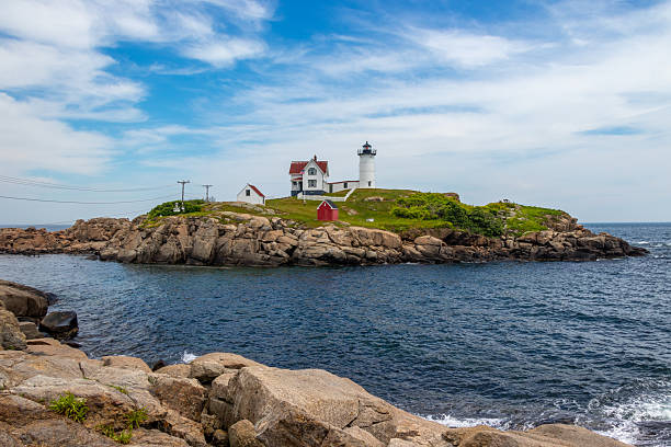 istock Cape Neddick Lighthouse Viewed from the Rocky Shoreline 2254201885