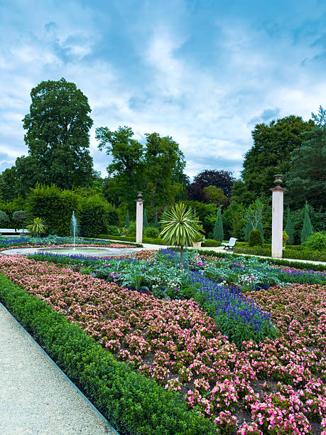 istock Experience a vibrant floral landscape set within a serene garden, adorned with lush greenery and a variety of colorful blooms that create a stunning visual spectacle for all nature lovers 2254202130
