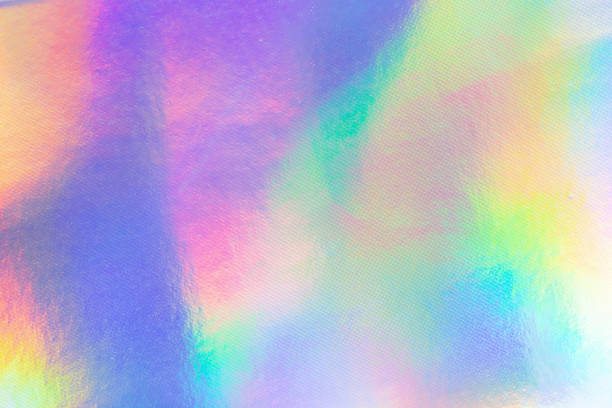 istock Holographic rainbow foil iridescent texture abstract hologram background 2254202486