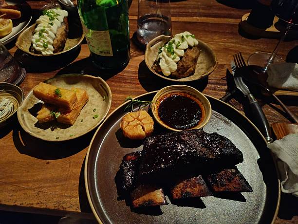 steak and ribs