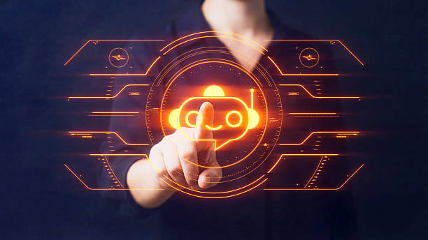istock Businesswoman Pointing to AI Chatbot Icon, Artificial Intelligence Customer Service and Virtual Assistant Concept for Corporate Communication and Digital Transformation 2254223700