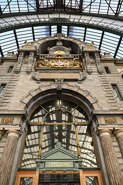istock Details of antwerp central station. 2254225828
