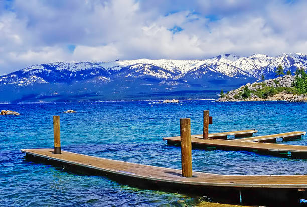 Harbor for boats on Lake Tahoe, California