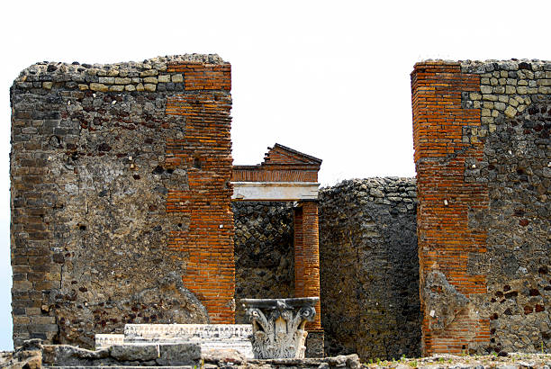 Pompei, Campania, Italy, Europe. Pompei (in Latin Pompeii) is an ancient city, corresponding to the present-day Pompei, whose history dates back to the 9th century BC and ended in 79, when, following the eruption of Vesuvius, it was covered under a blanket of ash and lapilli approximately six metres high