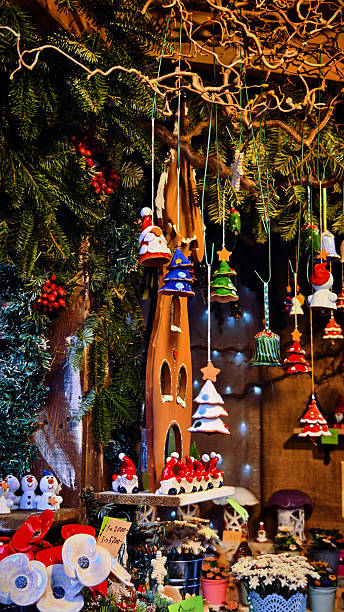 istock Christmas Market in Budapest with Handmade Festive Decorations 2254236473