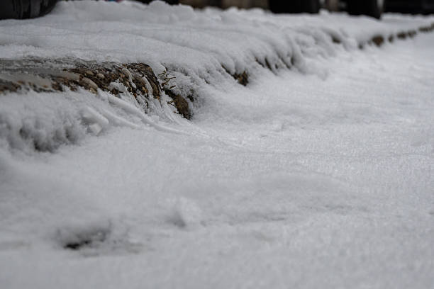 istock Snow covered stone edge in winter 2254238401