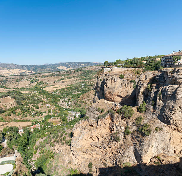 Puente Nuevo in Ronda, the symbol of the Andalusian city of Ronda, Spain