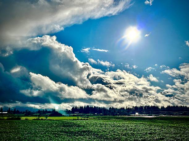 Mors, Denmark A small farm and agricultural landscape.