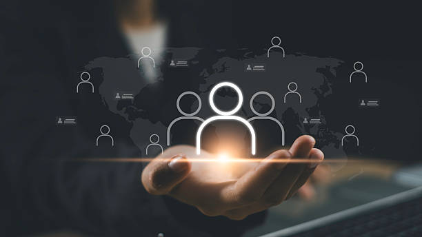 istock HR Human resource management concept showing global employee network, leadership, and teamwork strategy in business with digital user icons. communication in modern business. 2254243704