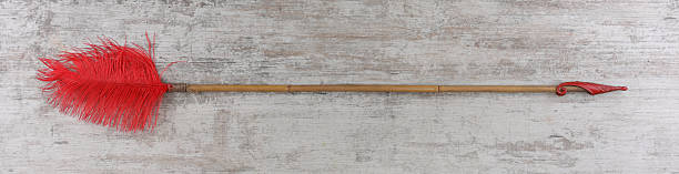 istock Red arrow, Valentine's Day, wooden background 2254245558