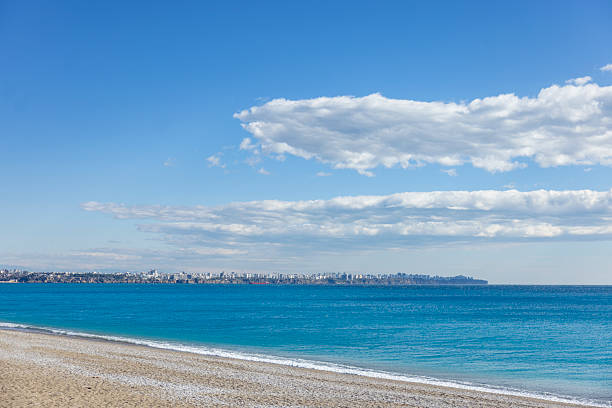 Sunny day at Konyaalti beach Antalya