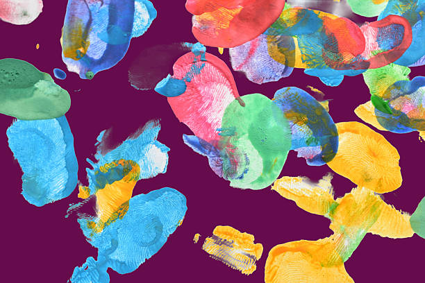 Bright splashes of watercolor paint randomly applied to the background. Textured pattern. Wallpaper.