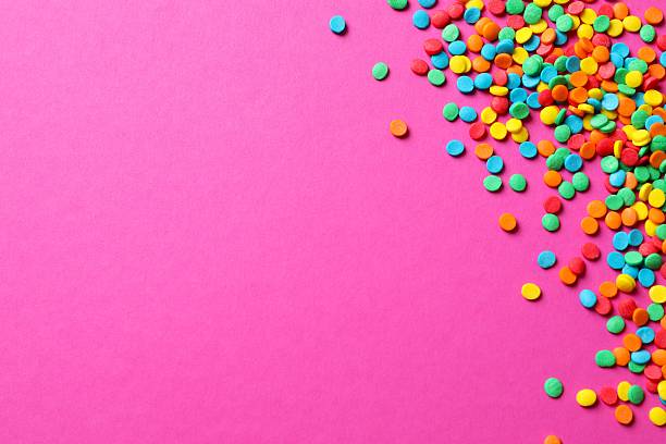 istock Colorful confetti close up, holiday conception 2254254379