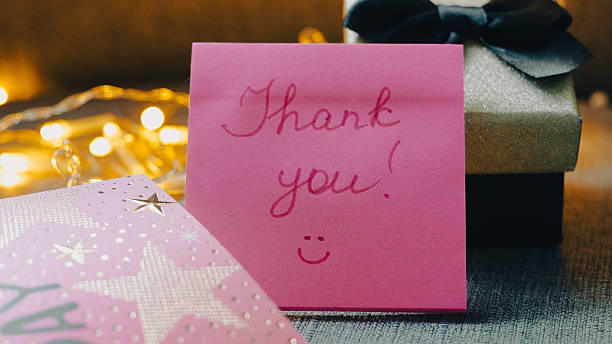 istock Thank you sticker concept for small business packaging and handmade orders 2254255194