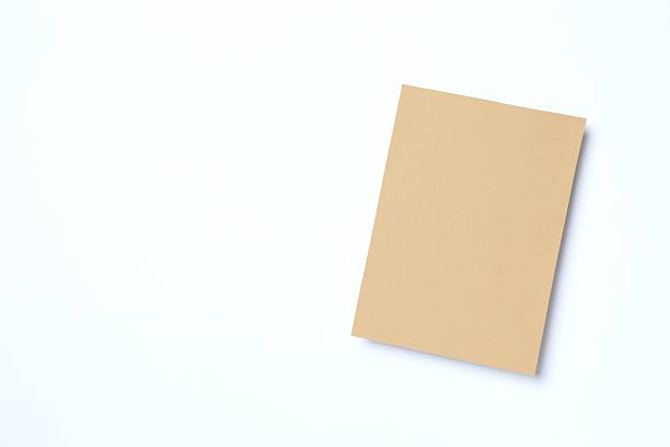 istock Craft paper card on white background 2254255871