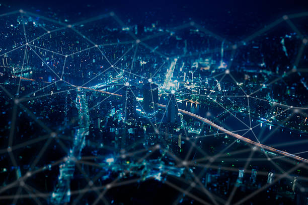 istock Cityscape with wi-fi connection conceptual,information communica 2254256670