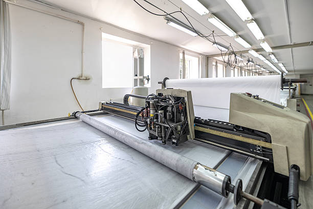 istock Automated fabric cutting system for restaurant workwear 2254259322