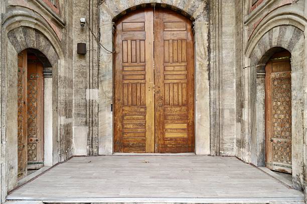 Ottoman Architecture Stone Wall and Carved Stone Door