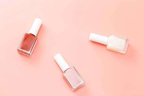 istock Nail polish pink background 2254259699