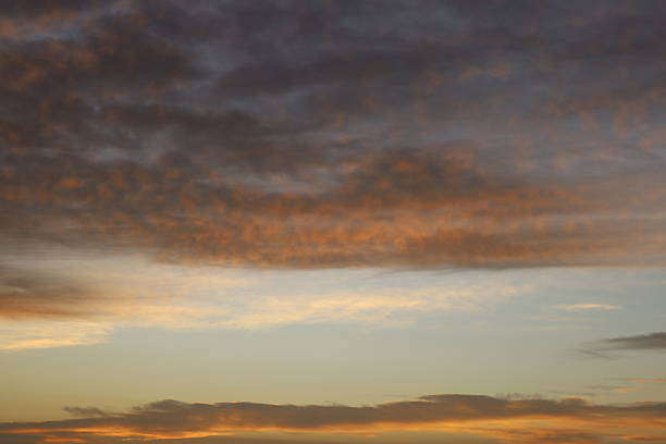Beautiful sunset sky with clouds
