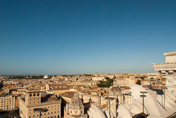 A view of Rome as seen from Trasteverde.