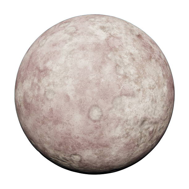 istock round celestial body with a light color surface is shown. surface has several craters and an uneven texture, floating in the vastness of outer space. 3d render 2254269281