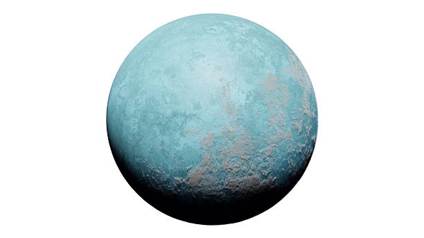 istock large blue planet is floating in the dark space. Its surface shows a mix of textures and colors. No stars or other planets are visible nearby. This scene captures the vast universe. 3d render 2254269289