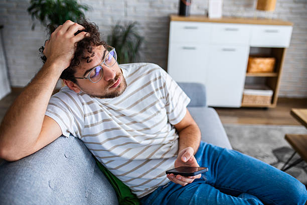 istock Man Feeling Worried and Stressed at Home 2254270785