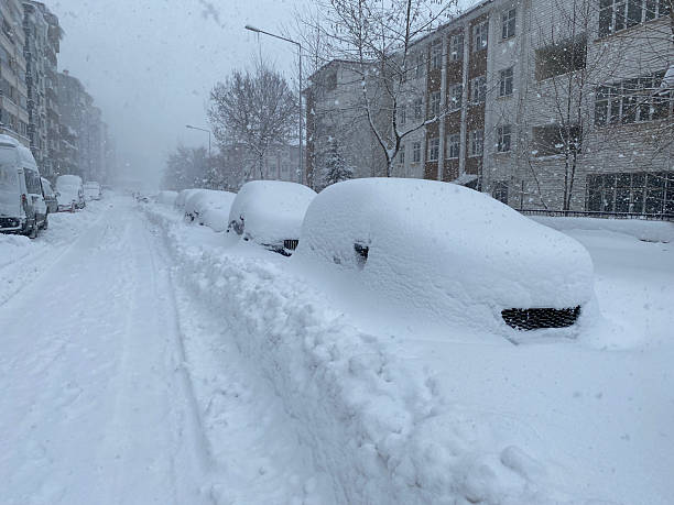 istock A town affected by heavy snowfall. Extreme weather events. 2254274617