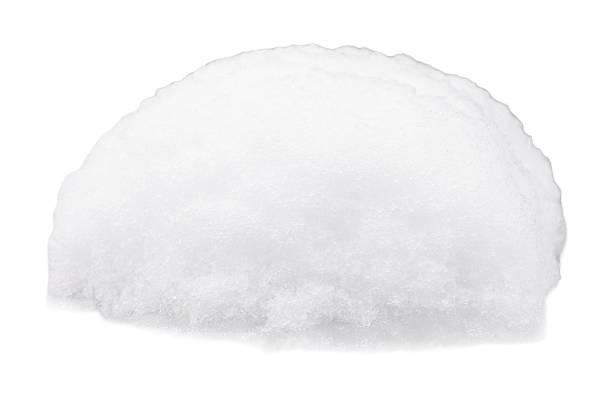 Snow cap is isolated on a clear background. This snow can be used for decorations, winter themes, and designs. Ideal for crafts, school projects, and digital artwork in cold seasons