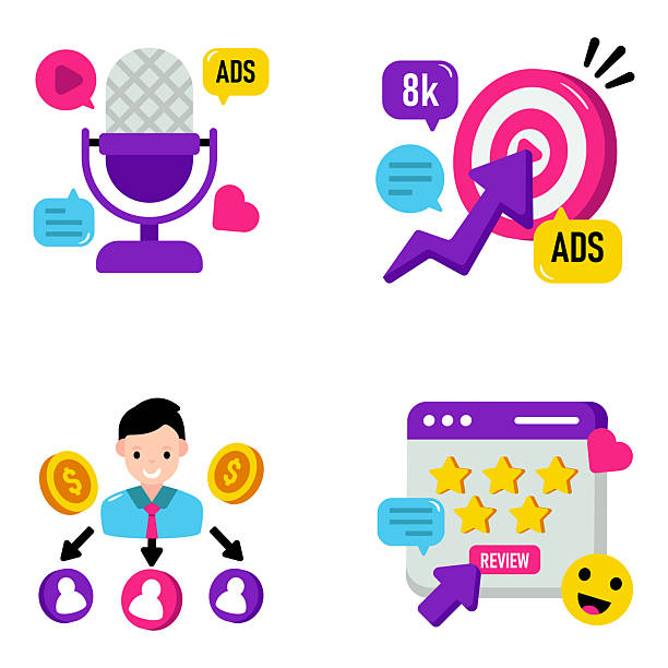 istock Set of Marketing and Promotion Flat Illustrations 2254279868