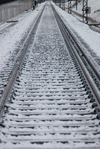 Train carts in winter