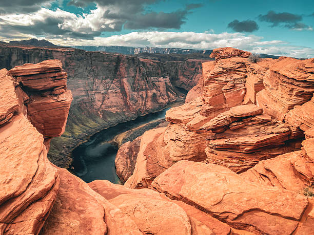 istock Horseshoe Bend Arizona: Iconic Colorado River vista with dramatic sandstone cliffs 2254288096