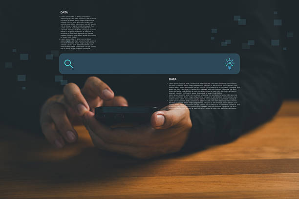 istock Person using smartphone with AI search bar. Technology concept of artificial intelligence in daily life, social media, big data analysis and smart technology innovation for digital solutions. 2254293292