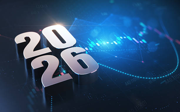 istock New Year 2026 Sitting on Business and Financial and Technical Data Chart 2254302325