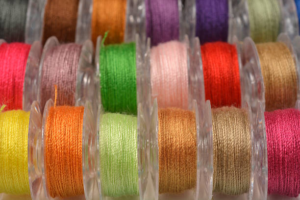 Colorful threads background.