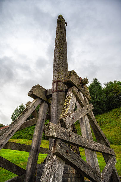 A siege catapult,Urquhart Castle,Loch Ness,Scotland, UK