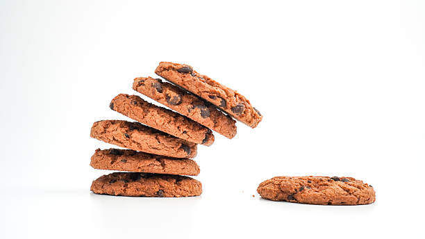 istock Chocolate chips cookies, isolated on white background 2254311307
