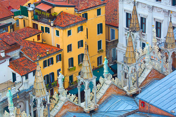 Venice , Doge's palace seen from above