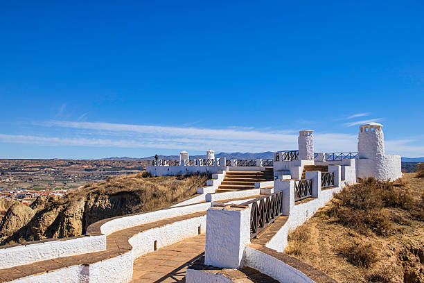 Mirador Cerro de la Bala in Guadix, panoramic point in evocative surroundings (Andalusia, Spain)