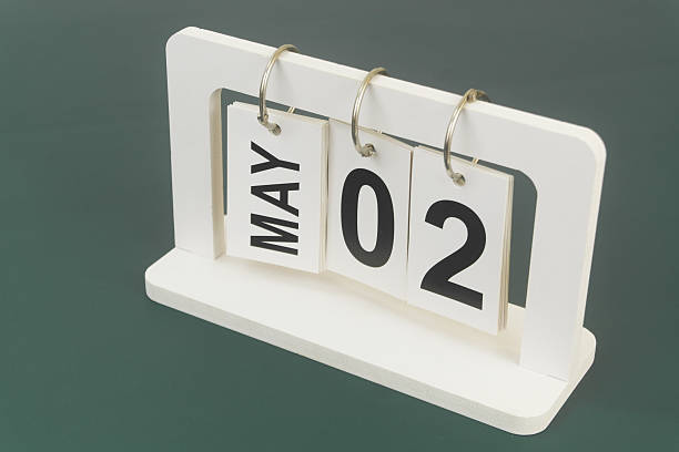 istock May 2 on calendar on blue background 2254322156
