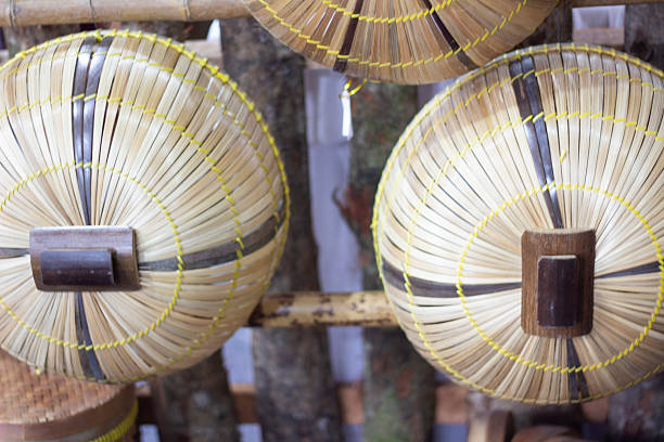 Handcrafted bamboo baskets